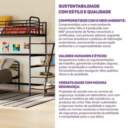 Beliche com Escada Lateral em Ferro Aço Carbono Tubular Teko Casatema - 11