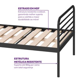 Beliche com Escada Lateral em Ferro Aço Carbono Tubular Teko Casatema - 7