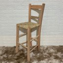 Ver imagem 3 de Kit 2 Banquetas de Palha com Encosto de Madeira