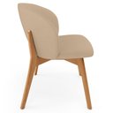 Ver imagem 6 de Kit 05 Cadeiras de Jantar e Estar Living Estofada Mia L02 Linho Bege Escuro - Lyam Decor