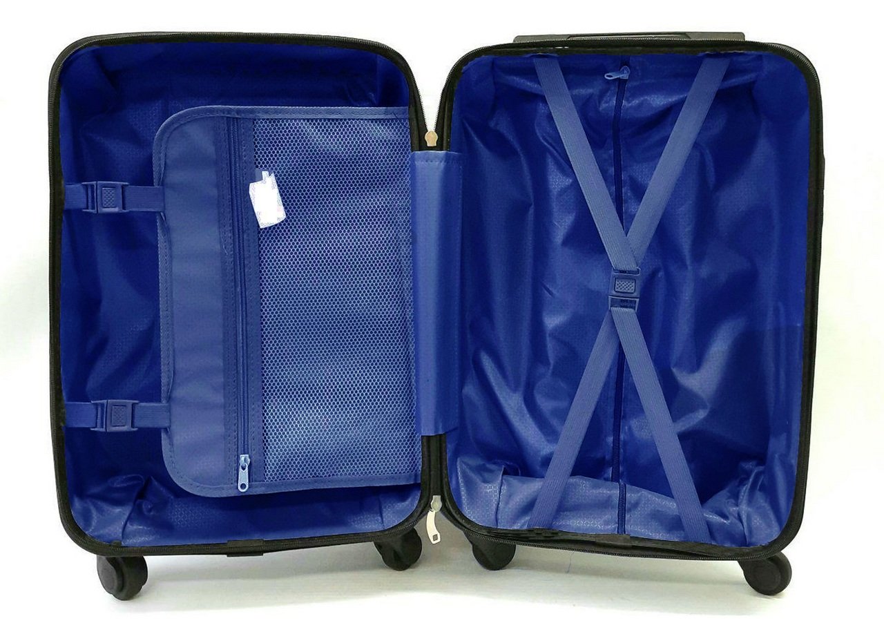 Mala De Viagem Bordo Pequena Rodinhas 360 Roxa ABS Rígido Novas Medidas ...
