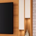 Ver imagem 4 de Painel TV 70" Home Theater Elyria Iluminação em LED e Rodizios Cromados H01- D'Rossi
