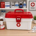 Ver imagem 2 de Frasqueira Maleta Medicamentos Grande 12 Litros 13 Divisorias Bandeja Caixa Primeiros Socorros Gigan