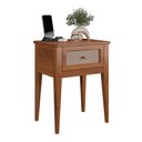 Ver imagem 1 de Mesa Lateral em Madeira Maciça 1 Gaveta Viena Amêndoa