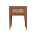 Ver imagem 5 de Mesa Lateral em Madeira Maciça 1 Gaveta Viena Amêndoa