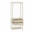 Ver imagem 6 de Guarda-Roupa Closet Modulado 70cm Cabideiro e 2 Gavetas Siena Yescasa Bege/Off White