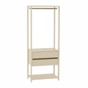 Ver imagem 3 de Guarda-Roupa Closet Modulado 70cm Cabideiro e 2 Gavetas Siena Yescasa Bege/Off White