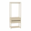 Ver imagem 2 de Guarda-Roupa Closet Modulado 70cm Cabideiro e 2 Gavetas Siena Yescasa Bege/Off White