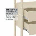 Ver imagem 7 de Guarda-Roupa Closet Modulado 70cm Cabideiro e 2 Gavetas Siena Yescasa Bege/Off White