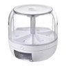 Dispenser Alimentos Giratorio Porta Graos 6 Divisoes Tempero Cereais Feijao Arroz Organizaçao Cozinh - 4