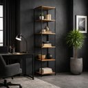 Ver imagem 1 de Estante Alta de Ponta Fina Livreiro Industrial Decorativa:mel