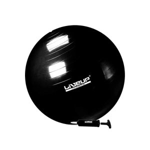 Bola Suiça 65cm Premium até 300kg Liveup - Preto
