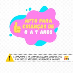 Colete Salva Vidas Infantil de Braço Aquafish Peixinhos Prolife - 5