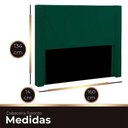 Ver imagem 4 de Cabeceira Casal Estofada para Cama Box Toronto Veludo Cor Verde Esmeralda