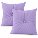 Ver imagem 1 de Kit 2 Almofadas com Botão para Sofás e Camas Decorativas Diversas Cores Macias:Lilás