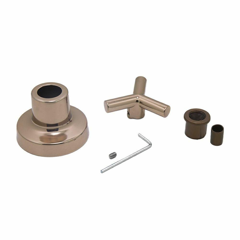 Acabamento de Registro Rose Gold Brilhante Padrão Deca C55 - 5