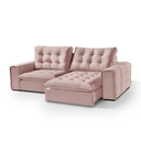 Ver imagem 2 de Sofá 180 Galliano Retrátil Reclinável Conforto Sofisticação:rose