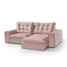 Sofá 180 Galliano Retrátil Reclinável Conforto Sofisticação:rose - 2