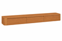 Ver imagem 2 de Nicho Suspenso Union 3 Gavetas sem LED 180 cm Naturalle - Mavaular