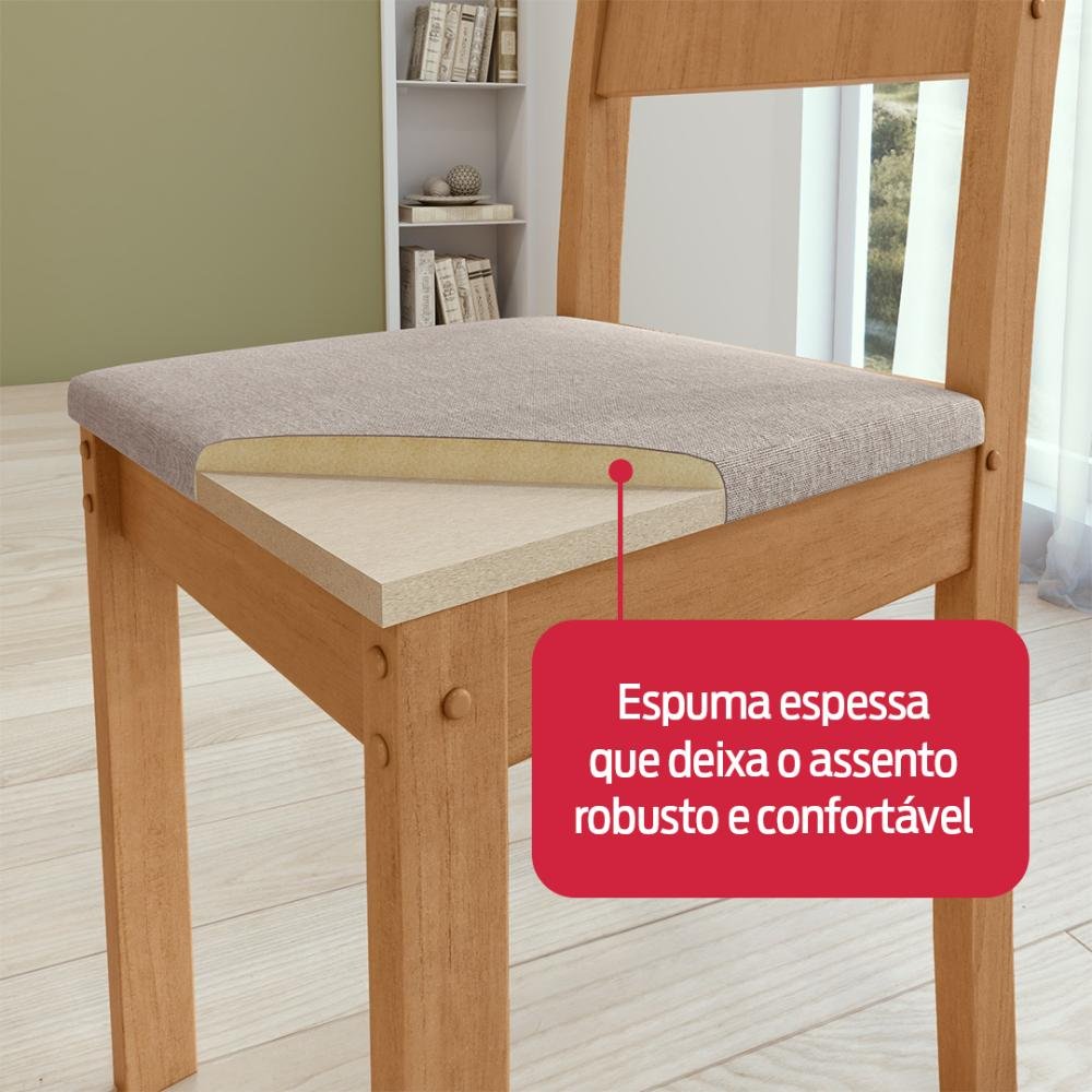 Conjunto Sala de Jantar com 4 Cadeiras Easy line - 9