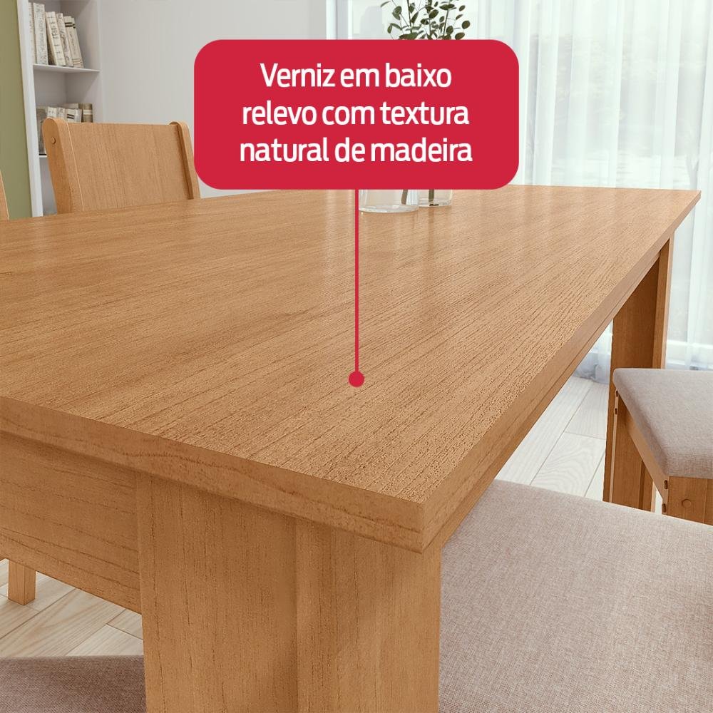 Conjunto Sala de Jantar com 4 Cadeiras Easy line - 8