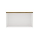 Ver imagem 3 de Armário Aéreo 80cm Cozinha Modulada com Porta Basculante Mdf Cor:branco com Ébano