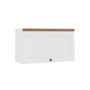 Ver imagem 4 de Armário Aéreo 80cm Cozinha Modulada com Porta Basculante Mdf Cor:branco com Ébano