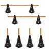 Kit 8 Cones Furado com Barreira Funcional Black Agilidade - 1