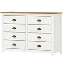 Ver imagem 5 de Guarda Roupa 4 Pt Comoda 8 Gv Madeira Maciça Branco Freijo Milani Store