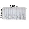 Cortina Vitro Renda Branca Vaquinha 2,00Larg X0,80 Alt - 2