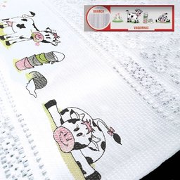 Cortina Vitro Renda Branca Vaquinha 2,00Larg X0,80 Alt - 5