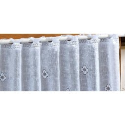 Cortina Vitro Renda Branca Vaquinha 2,00Larg X0,80 Alt - 4