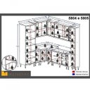 Ver imagem 5 de Cozinha Completa com Balcão sem Tampo 10 Peças 16 Portas Sicília Multimóveis
