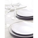 Ver imagem 2 de Prato Raso Branco Porcelana Decorada 28cm Tramontina Atena Mesa Posta Restaurante