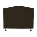 Ver imagem 1 de Cabeceira Queen 160 Cm para Cama Box Diana Suede Marrom - Fina Mobília