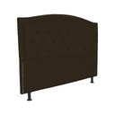 Ver imagem 2 de Cabeceira Queen 160 Cm para Cama Box Diana Suede Marrom - Fina Mobília