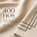 Ver imagem 3 de Jogo Cama Queen Alícia 400 Fios Bordado Inglês Super Macio:Caqui