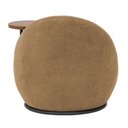 Ver imagem 7 de Poltrona Orgânica Kaira com Mesa Lateral Esquerda Base Fixa Preto Bouclé Camel - Nexta Casa