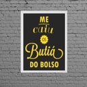 Ver imagem 1 de Quadro Me Caiu Os Butiá Do Bolso 24x18cm - com vidro:Madeira branca