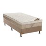 Cama Box Solteiro: Colchão Molas Ortobom Nanolastic Elegant + Base CRC Suede Clean(88x188) - 1