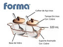 Ver imagem 4 de Conjunto para Servir Geleia Dois Potes e Suporte Cobre Forma