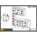 Ver imagem 5 de Cozinha Completa com Balcão sem Tampo e Paneleiro 4 Peças 8 Portas Sicília Multimóveis
