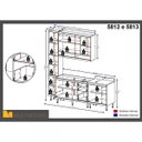 Ver imagem 5 de Cozinha Completa com Balcão com Tampo 5 Peças 8 Portas Sicília Multimóveis