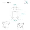 Ver imagem 3 de Assento Sanitario Decorado Borboleta Greca para Vaso Belize