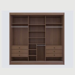 Guarda-roupa Casal com Espelho 100% Mdf Miami - 4