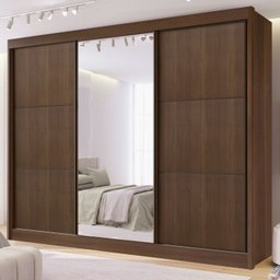 Guarda-roupa Casal com Espelho 100% Mdf Miami - 6