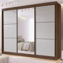 Ver imagem 1 de Guarda-Roupa Casal com Espelho 100% MDF Miami
