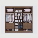 Ver mais imagens de Guarda-Roupa Casal com Espelho 100% MDF Miami