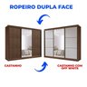 Guarda-roupa Casal com Espelho 100% Mdf Miami - 5