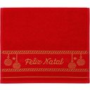 Ver imagem 6 de Kit 6 Toalhas de Mãos e Lavabo Natalina 100% Algodão 400g-m² Cream Vermelha Pérola Bene Casa